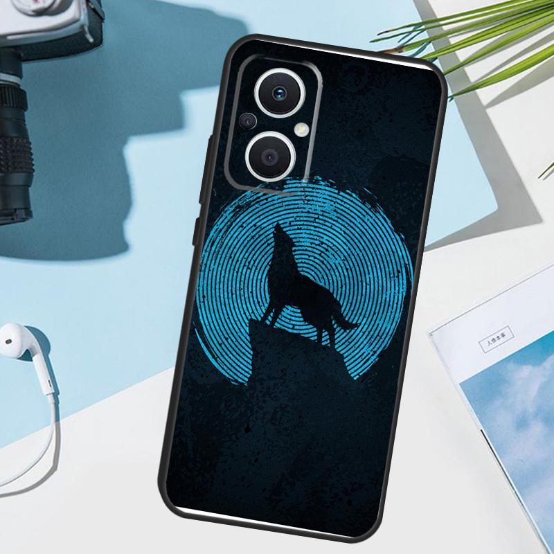 wolf art black Cover For OPPO Reno 14 F 13 12 11 10 Pro 11F 12F 13F 7 8 Lite OPPO Find X9 X8 X6 X5 Pro Case
