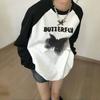 Y2k Aesthetic Long Sleeve T-shirt Women Letter Print Oversized Grunge Vintage Tee Shirts Loose Clothes Female Cotton Tops