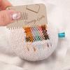 Sock Darning Kit Wooden Disc With 9 Needles Darning Egg Mending Sock With Threader And 10 Colors Sewing Threads For Sock Darning