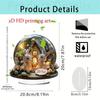 1PC Easter Cute Rabbit Decorations Colorful 2D Flat Acrylic Ornaments Bunny Eggs Desktop Easter Theme Home Decoration