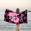 1pc Minnie7 Beach Towel with Custom Name, Beach/Swimming/Bath/Picnic/Camping Towel, Suitable for Seaside Beaches