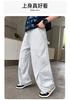 Boys' straight leg wide leg loose casual pants 2026 new style for children, middle-aged and young boys, summer thin design, mosquito proof sport
