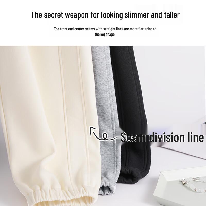 JEANSWEST CLUB Women's Loose Milk Silk Jogger Pants