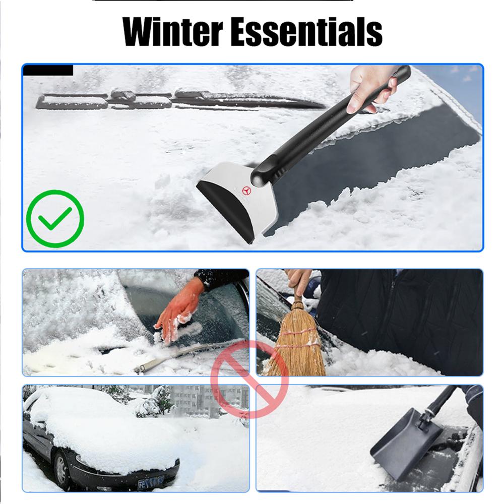 Car Cleaning Shovel Snow Brush Glass Ice Scrapers Tool Accessories For Mercedes Benz W204 W124 W201 W212 W220 W205 GLA CLA AMG