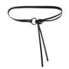 Solid Fashion Color Round Buckle Decoration Women Casual Belt For Daily Use