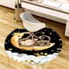 1PC Monkey Clouds Non-Slip Floor Round carpet, Office, family, bedroom, Large Area Rug Indoor Rugs,  Durable PolyesterH0366