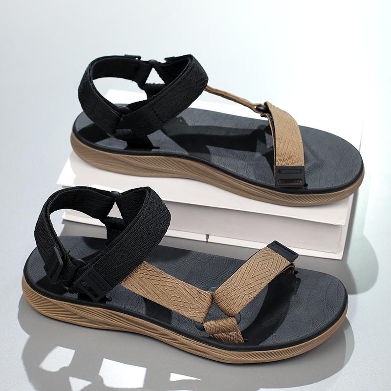 Outdoor Wadable Sandals Man Arch Support Yoga Mat Insole  Open Toe Outdoor Beach Slippers Antiskid Durable Flat Men