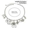 Retro ethnic style imitation turquoise cow head collarbone necklace female western cowboy style hat necklace