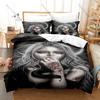 Witch Priestess Spirit Magic 3PCS Bedding Set Fantasy Print Duvet Cover Bed Sheet Pillowcase Soft Microfiber Gothic Style