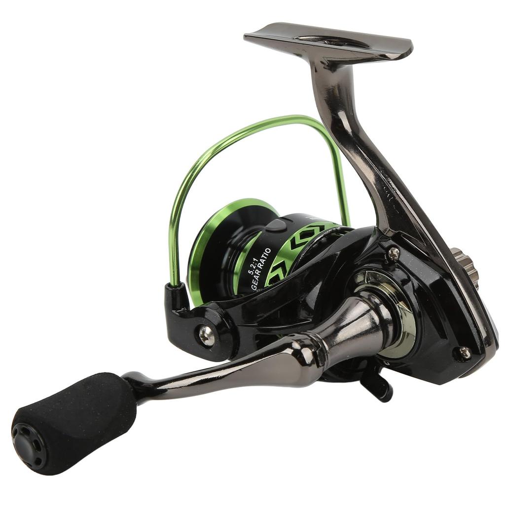 Spinning Fishing Reel with Geometric Cup Shielded Bearings for Fishing Enthusiasts All-Metal 5.21 High-Performance (DK2000)