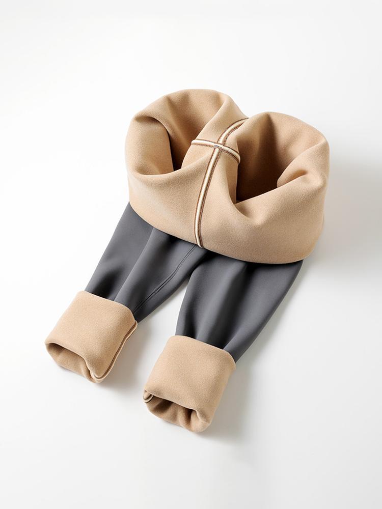 Fleece Leggings Herbst Winter A-Rock Warm Gefälschte Zweiteilige Shark Hosen Frauen Hohe Taille Sport Yoga Nahtlose Leggings