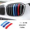 3 Color Car Front Grille Cover Bumper Stripe Stickers X1 X3 X4 X5 X6 F25 F26 F48 G01 G02 G20 G28 Car Styling Accessories
