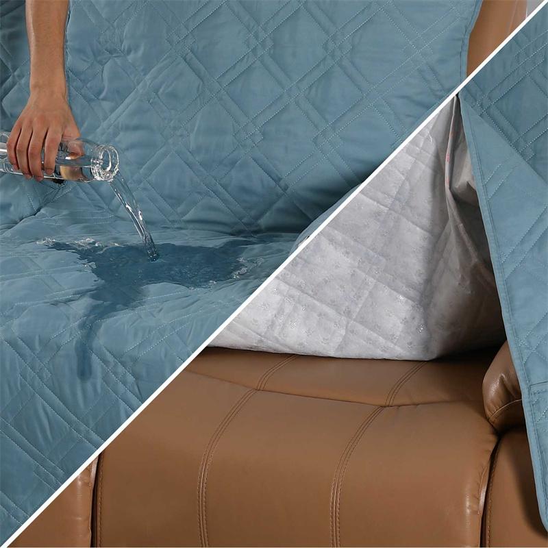 1 2 3 Seater Recliner Sofa Cover Waterproof Pet Dog Kid Sofa Mat Sofa Covers Relax Lounger Slipcovers Couch Towel Armchair Cover