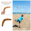 Sports Outdoor Kangaroo V-Boomerang Throwing Ball Throwing Toy Parent-Child Party Interactive Game Wooden Boomerang Holiday Gift