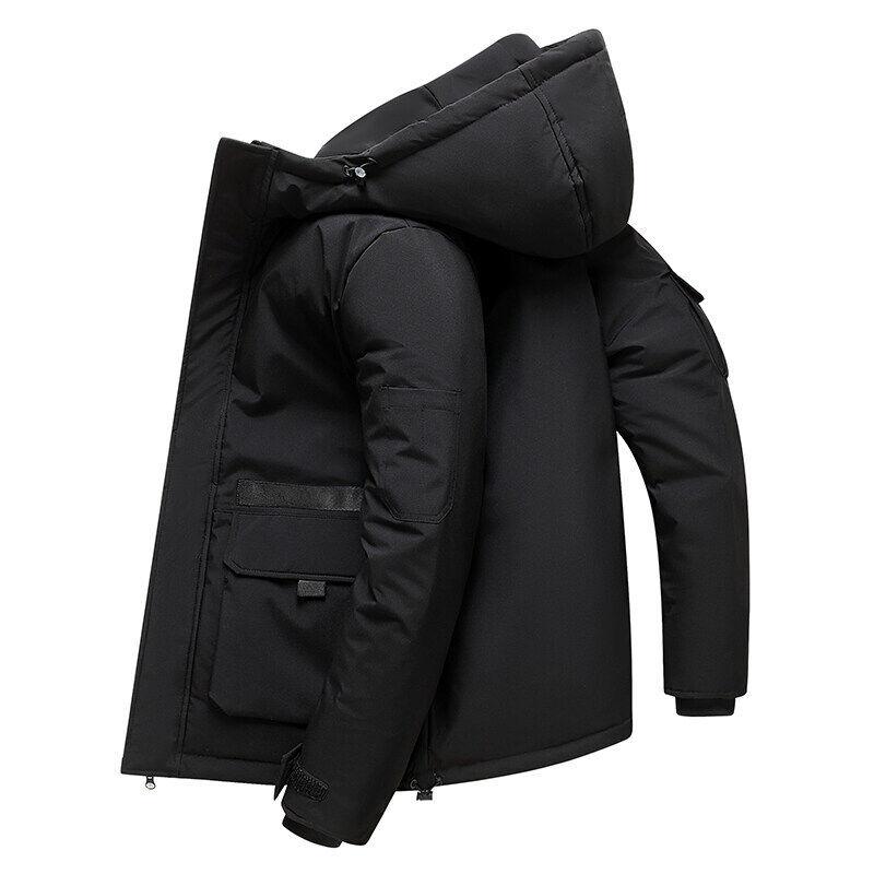 Down Jacket Men's and Women's Same Short Thickened Winter New Hooded Jacket Outdoor Couple