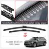 2pcs Car Modify Windshield Water Spray Wiper For BMW X1 IX1 X2 X3 X4 X5 X6 X7 Auto Wet Arm Cleaning Wiper Exterior Accessory