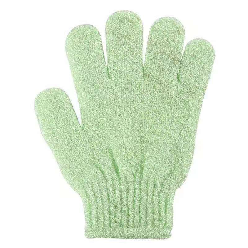

Double-Sided Exfoliating Mitt Gloves for Bathing and Skin Peeling - 2 Pieces, Multiple Colors 1PC зелёный
