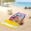 Telo da Spiaggia Stampato Cartoon bebefinn Asciugatura Rapida Asciugamano da Bagno Super Assorbente Morbido Leggero per Piscina Viaggi Estivi