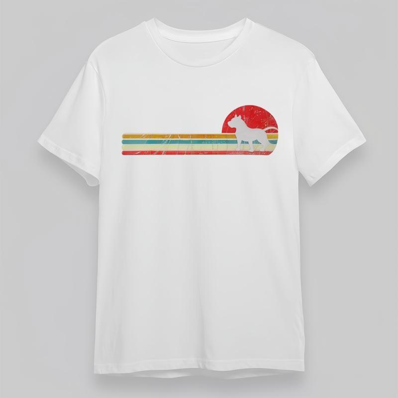 

Women s Oversize Fashion Classic T-Shirt Vintage Dog Silhouette Graphic Tee 4XL