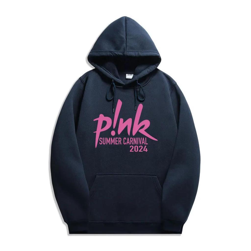 P! Nk Pink Singer Carnival 2024 Tour New Printing Hoodies Men Fashion Sweatshirts Women Casual Harajuku Streetwear Pullovers