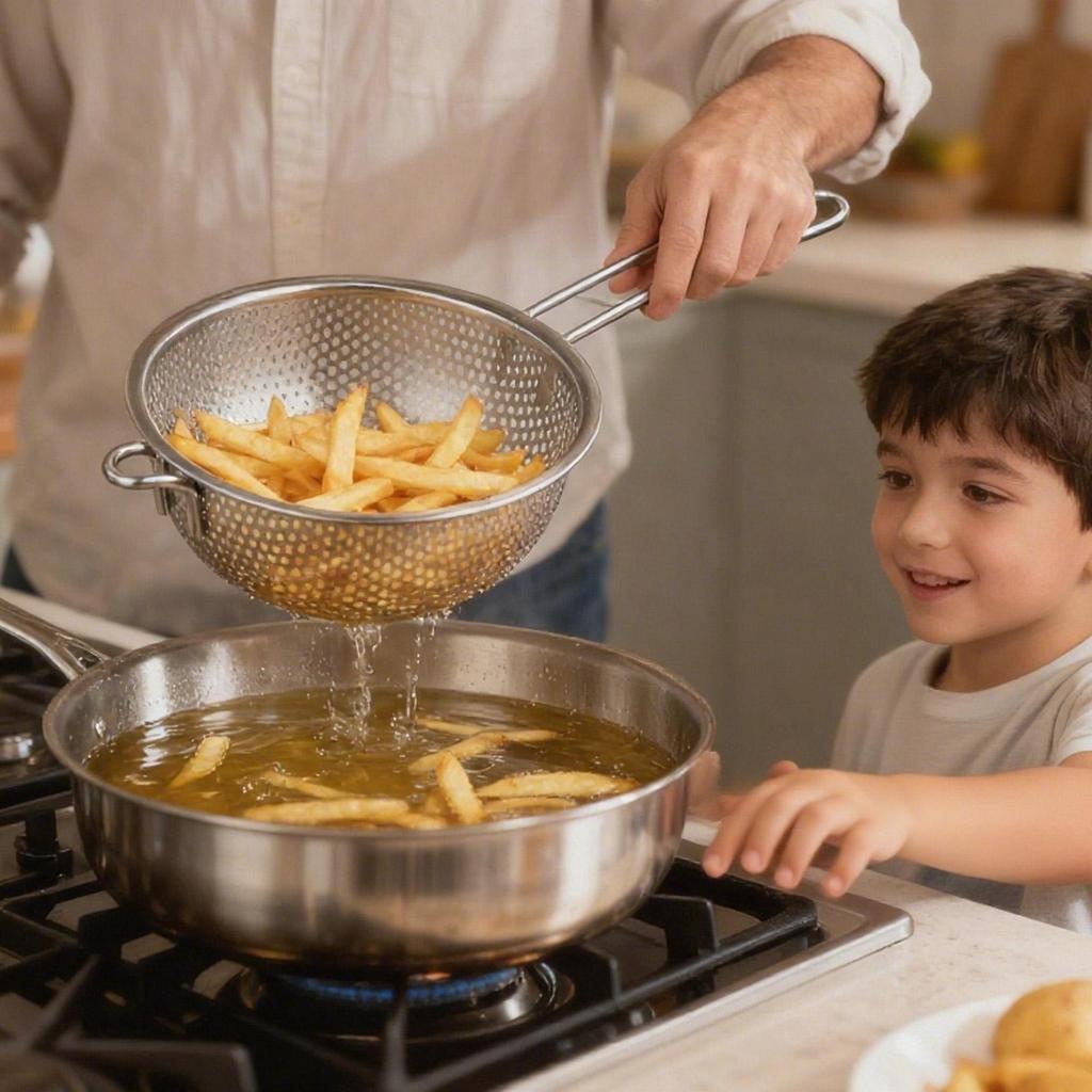 Filtr ze stali nierdzewnej o drobnych oczkach z pojedynczym uchwytem Durszlak kuchenny Sitko Stojak do suszenia nad zlewem na owoce warzywa makaron kluski
