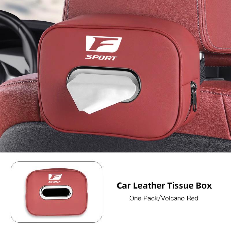 New PU Leather Car Tissue Box Storage Bag Accessories For Lexus IS250 IS350 IS200 UX RX350 LX570 LX600 LX470 GX470 RX330 NX300