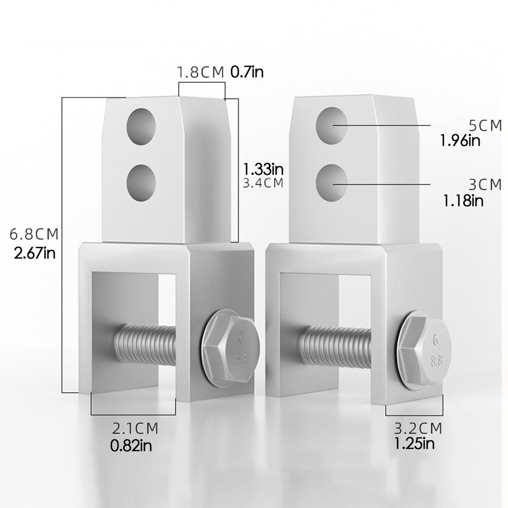 2 Stück Stoßdämpfer-Verlängerungen Höhenerweiterung Dämpfer-Riser-Adapter Mit Schraube Aluminiumlegierung Motorrad Stoßdämpfer-Riser-Halterungen