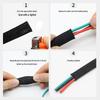 PET Braided Expandable 3mm Snakeskin Mesh Audio Cable Sleeve, Nylon Shockproof, 5 Meters