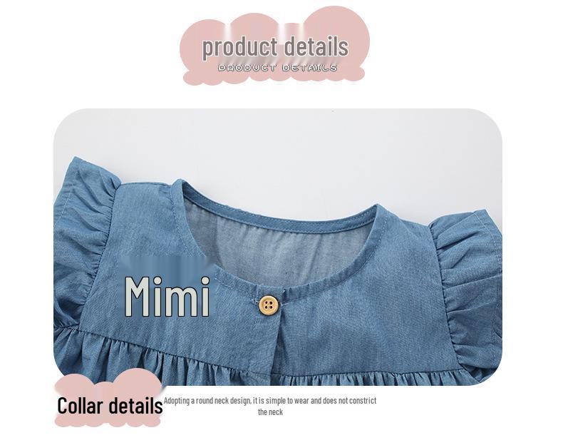 Spot Malwee Summer Dress: Stylish European & American Princess Dress for Little Girls