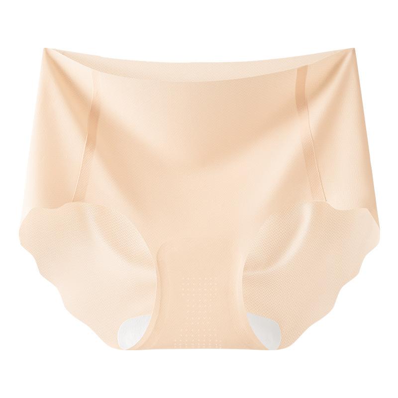 Women's Summer Ultra Thin Air Hole Ice Silk Non Trace Quick Drying Briefs