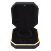 Exquisite Bracelet Gift Box Portable Jewelry Storage Display Case with Light for Marriage ProposalBlack