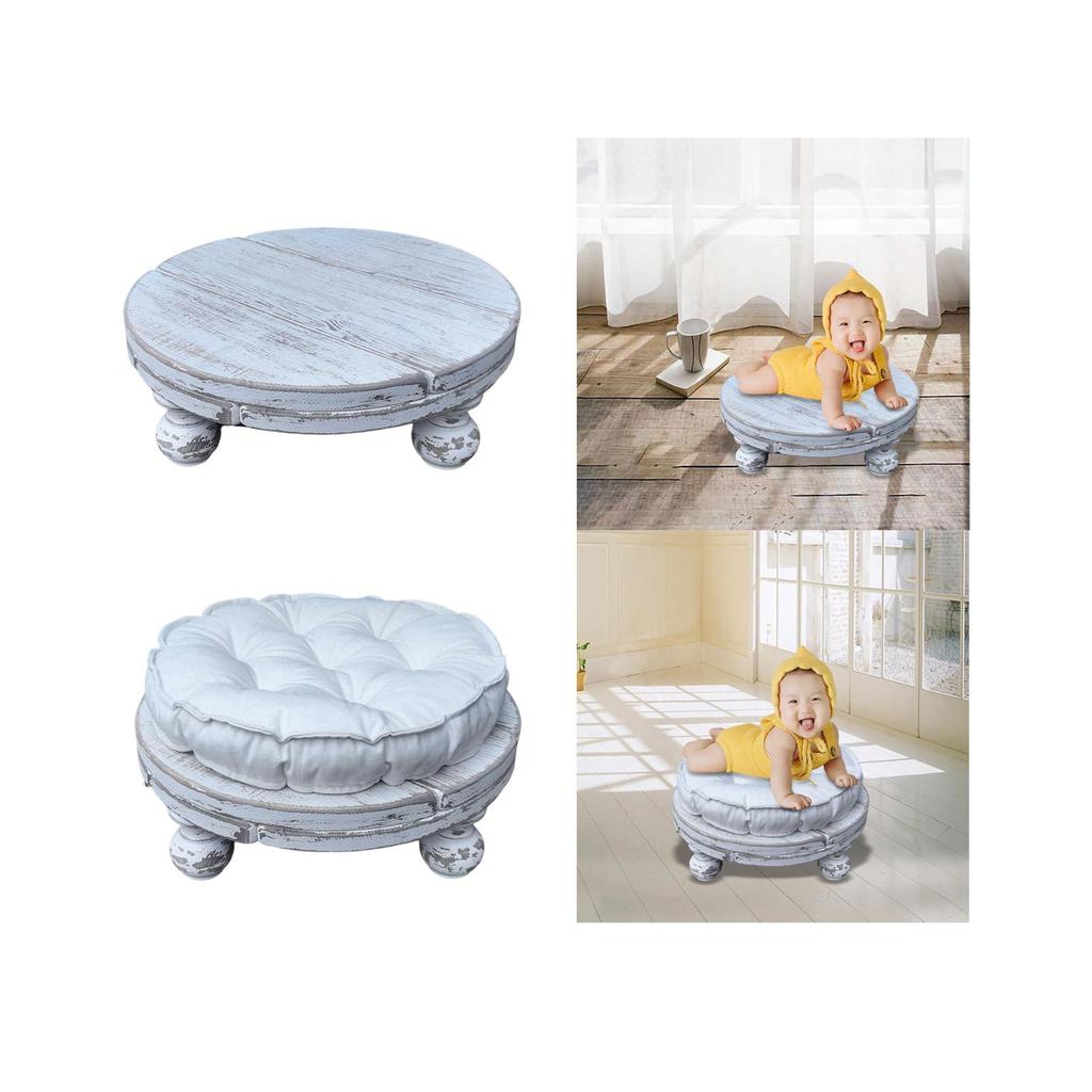 Baby Foto Requisiten Kleinkind Stuhl Vintage Kleines Sofa 0-6 Monate Babys Posing Zubehör Sitz Mini Hocker