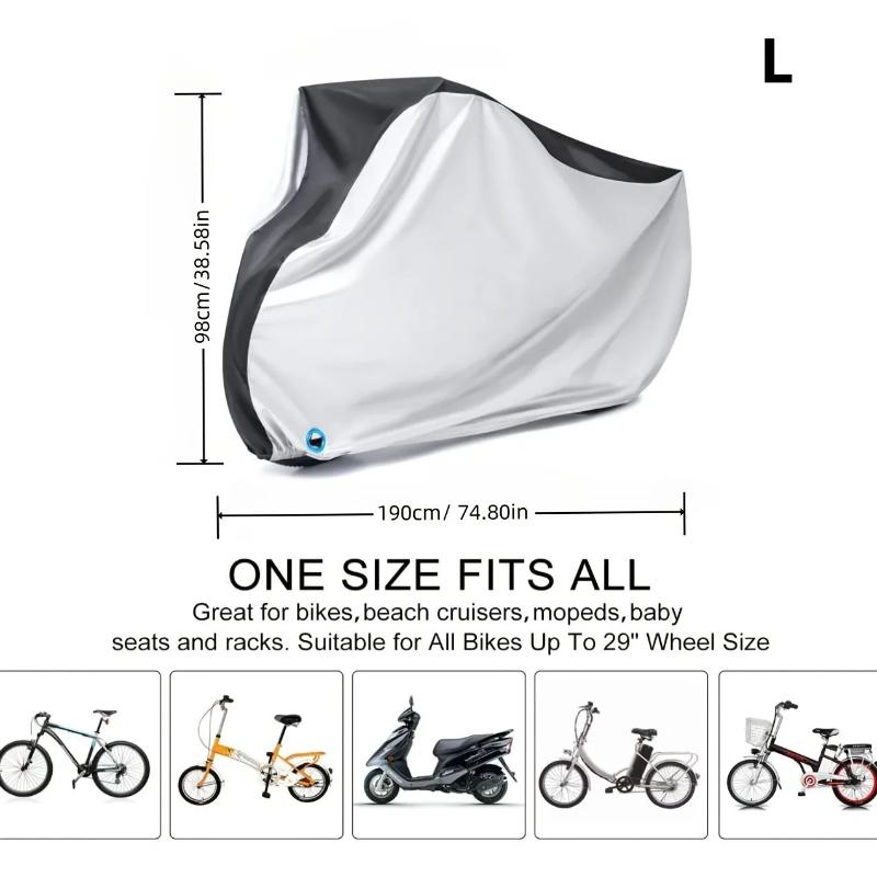 Waterproof Electric Bike Cover Dustproof Cover For Cycle Anti-Uv Protection Bike Outdoor Rain Cover Size S-Xlwith Lock Hole