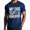 Breathable Tee Relaxed Fit For Him Crew Neck T Shirt Cotton My Dog Ate My Homework Retro For Man Teeshirt Unisexs Tshirt