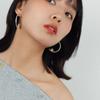 1 pair Hypoallergenic Nickel-Free Star C-Hoop Earrings Lightweight Wear High-Polished Finish Celestial Open Hoops