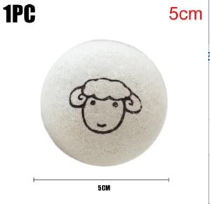 Reusable Wool Dryer Balls 6Pcs, Natural Clothes Softener, Eco Friendly Laundry Balls for Washing Machine, Energy Saving,