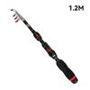 1.0m-2.3m Telescopic Fishing Rod Super Short Mini Glass Fishing Rod Portable Bass Bait Casting Rod for Outdoor Fishing Wholesale