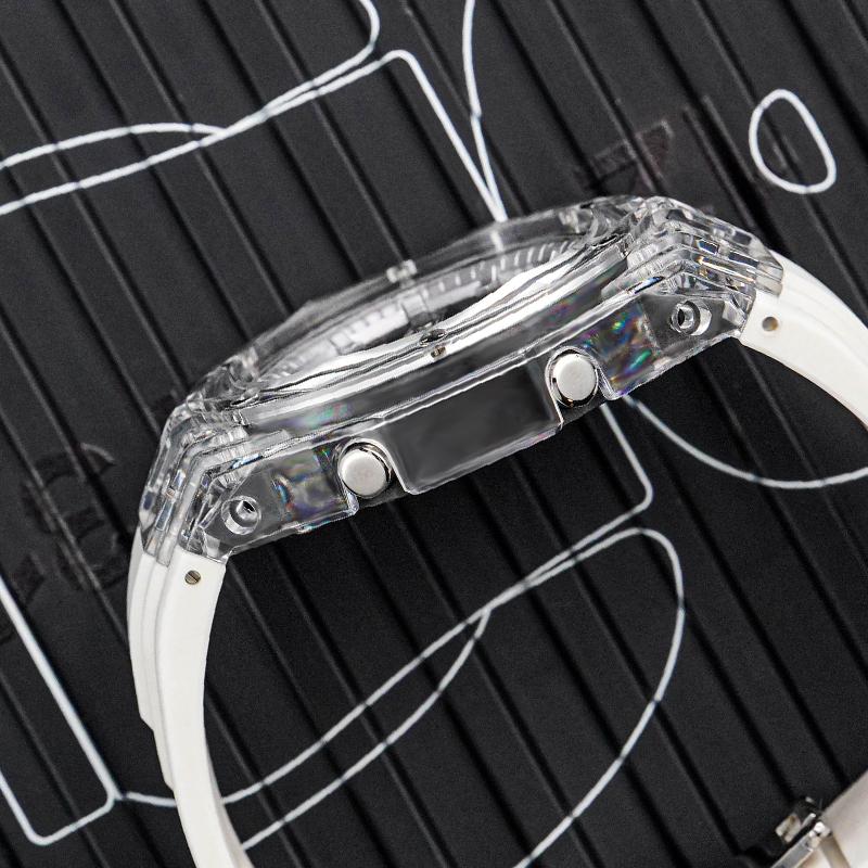 Casio Customized Watch Modified Series Summer Night Stars Trend Modified Waterproof Luminous Quartz Men and Women Same Sty YuBoBingChuanBai-GuangYin
