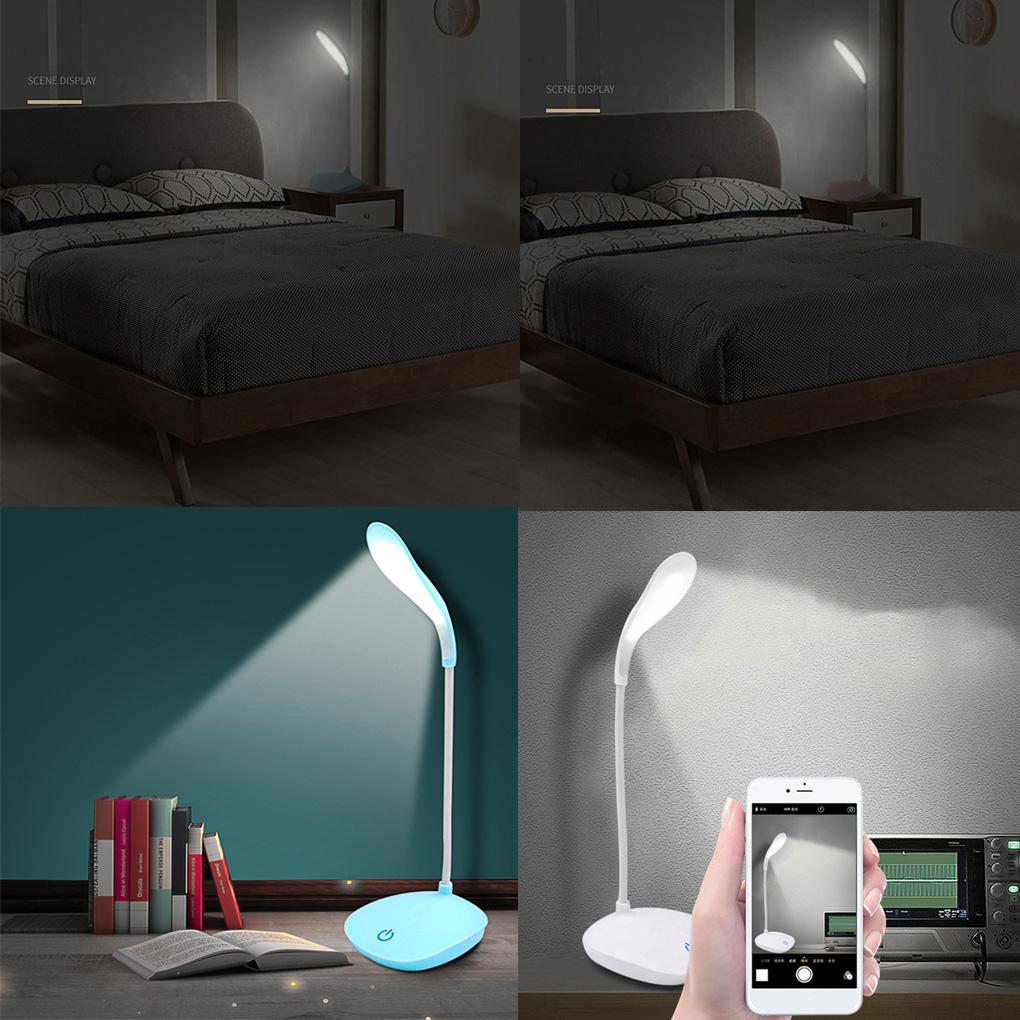 Tischlampe für Büro, USB-aufladbare Desktop-Lampe, 3 Modi, einstellbar, Wohnzimmer, Schlafzimmer, Leselicht