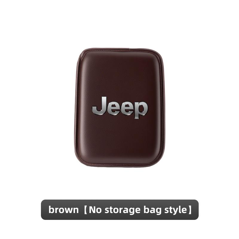 Car Armrest Mat Center Console Leather Protection Cushion For Jeep Renegade Compass Grand Cherokee Wrangler Jk Gladiator Patriot