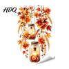 Reusable Window Stickers Fall Thanksgiving Static Clings Autumn Pumpkin Maple Leaf Floral Glass Decals Decals Removable Harvest Season for Home Shop