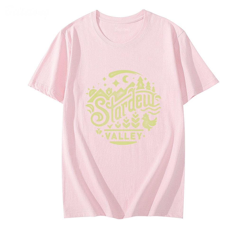 Stardew Valley Game Shirt 100% Cotton Tshirts Cartoon Graphic T Shirts Creative Printed Clothes Unisex Summer Casual T-shirts