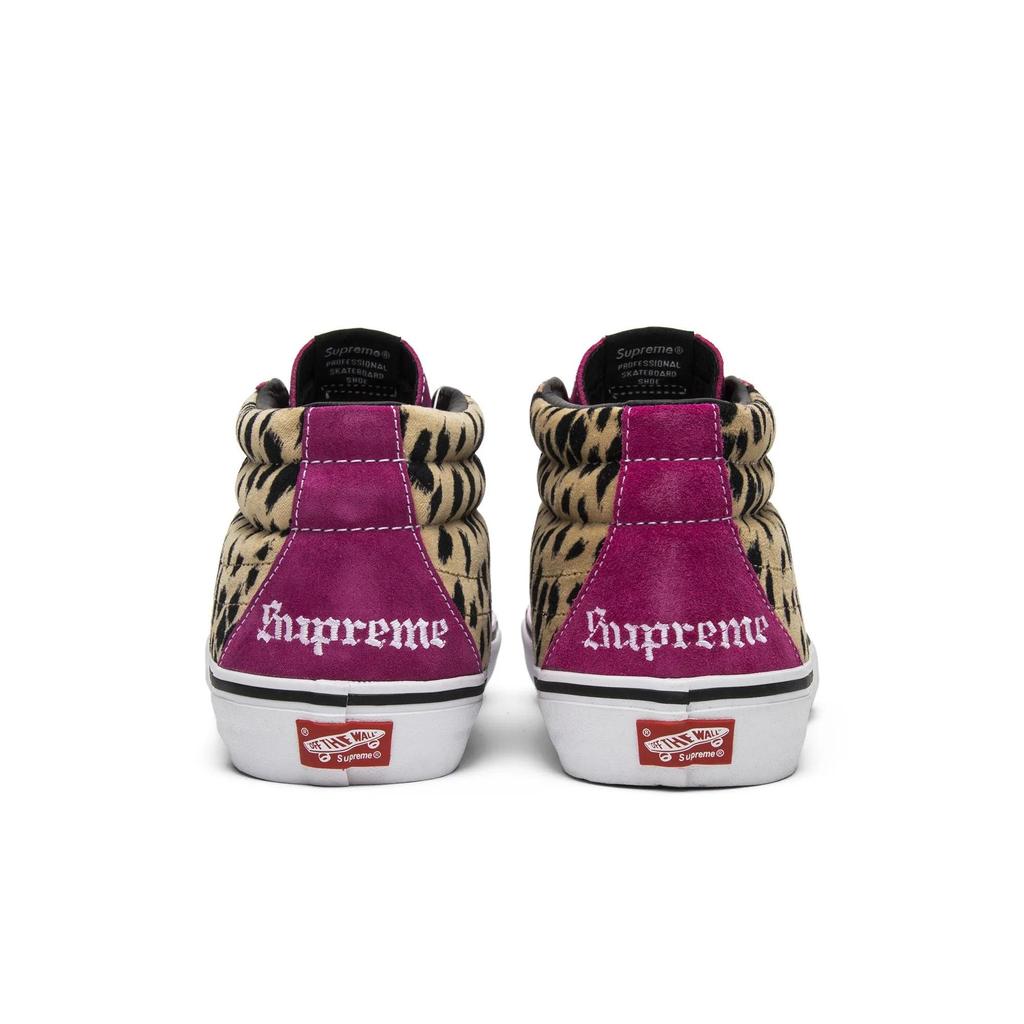 Vans Sk8-Mid Pro 'Cheetah Velvet' (Unisex) Magenta Skate Shoes VN0A347UOPL