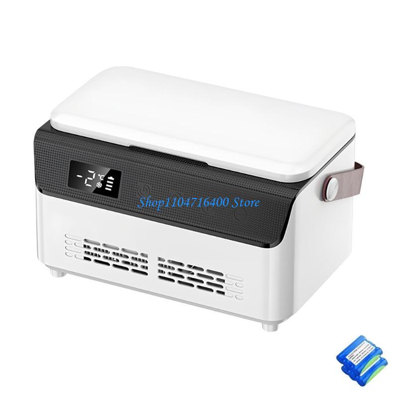 y1gd Double Layer Temperature Display Car Coolers Box with Temperature Display ABS Construction And Easy Transport