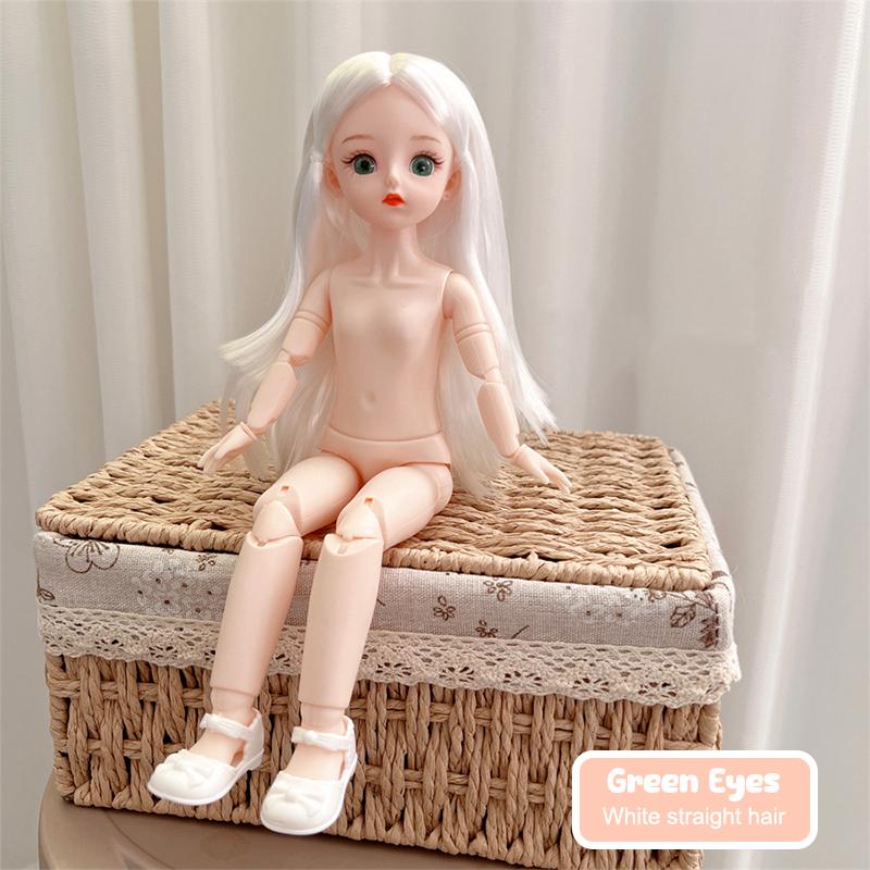 

Bjd Кукла Голая Гаплоидная Множественные Съемные Суставы 30 См 1/6 3D Серая Зеленая Фиолетовая Синяя Привлекательные Глаза Кукла Подарок на День Рождения для Девочек Игрушка