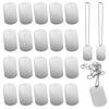 30PCS 2x1inch Stamping Blank Dog Metal Tags Stamping Aluminum Tag