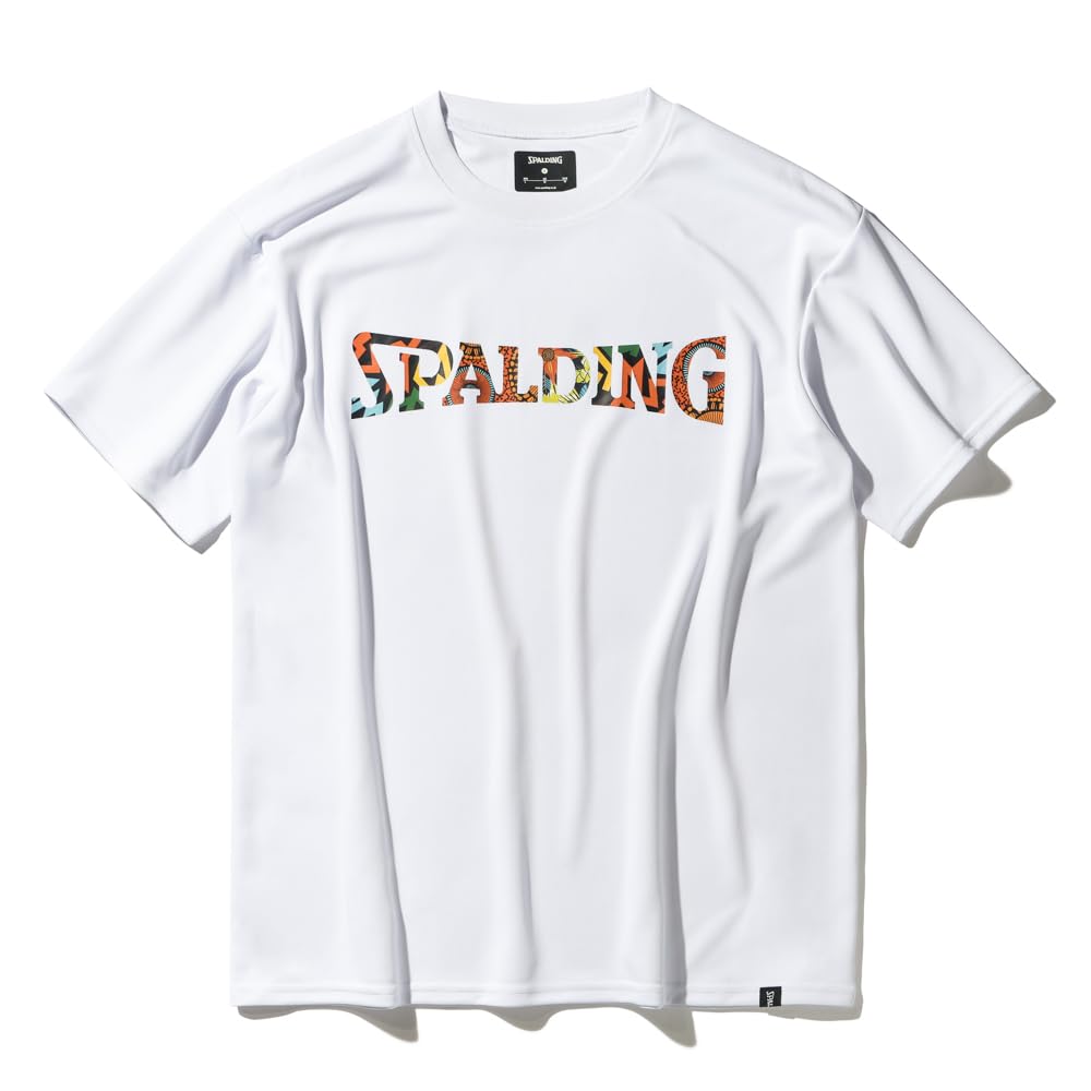 

Spalding African Batik Logo T-Shirt, White, Medium, SMT25002