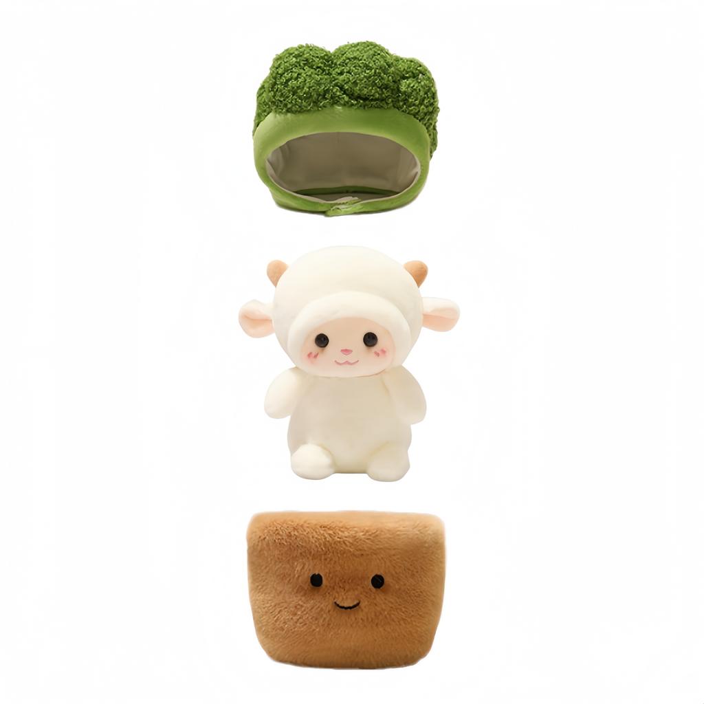 Niedliche Schaf Plüschtiere 16cm Lamm Stofftier Kawaii Schreibtisch Dekorative Spielzeuge Entzückendes Geschenk Für Freundin Kreative Geburtstagsgeschenke