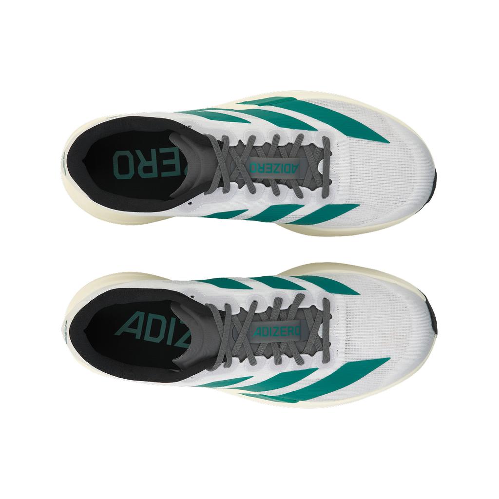 adidas Adizero Evo SL White Pure Teal Men Sneakers Cloud-White Grey-Four JS4487