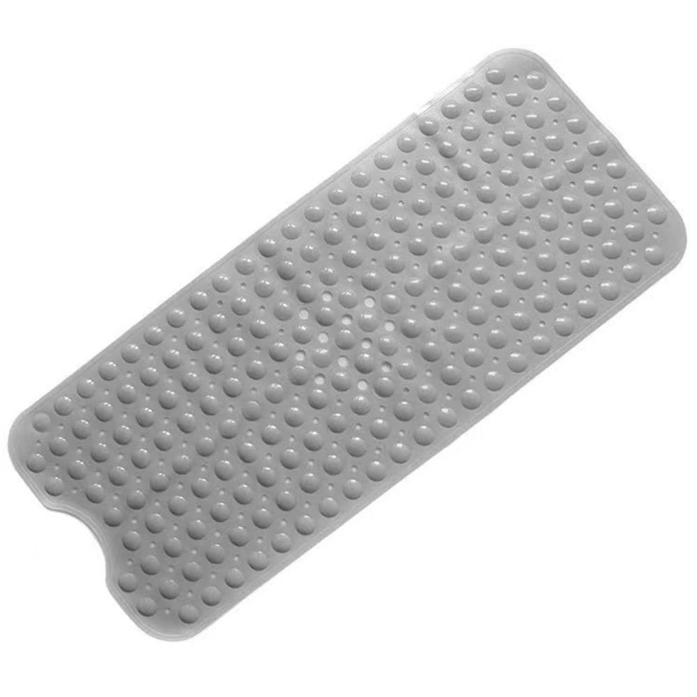 With Machine Washable Extra Long Bath Mat with Drain Holes and Suction Cups BathMat  for Bathroom